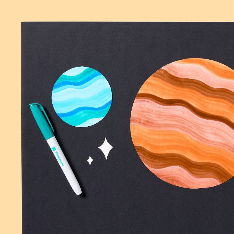 slide 2 of 3, 20"x28" Foam Presentation Board Black - up&up™: EPS, Paper, Poster Display, 0.235" Thick, 20" Width, 28" Length, 1 ct