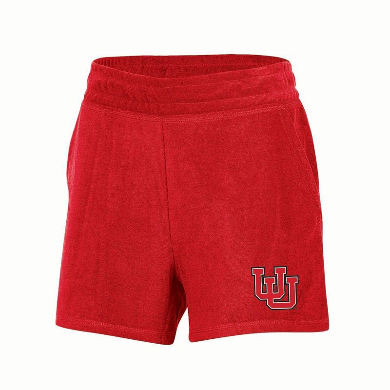 slide 1 of 3, NCAA Utah Utes Women's Terry Shorts - L, 1 ct