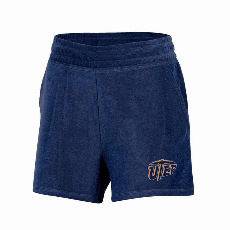 slide 1 of 3, NCAA UTEP Miners Women's Terry Shorts - L, 1 ct