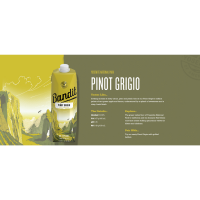 slide 10 of 25, Bandit Pinot Grigio White Wine, 1 L Box Wine, 1 liter