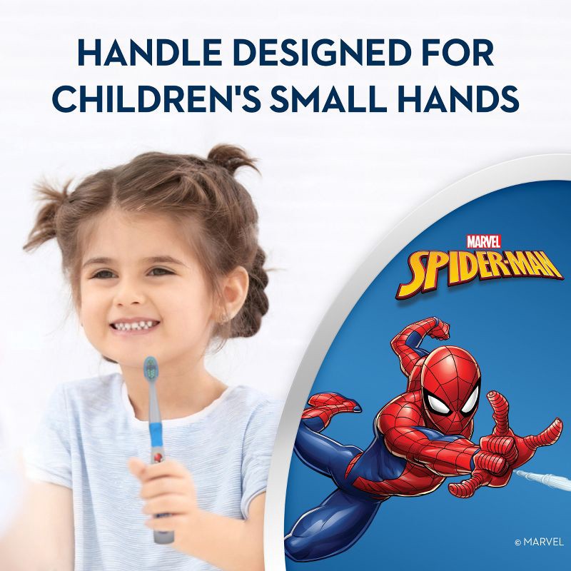 slide 6 of 9, Oral-B Kids' Toothbrush featuring Marvel's Spider-Man Soft Bristles - 2ct, 2 ct