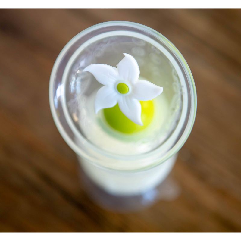 slide 6 of 6, haakaa Breast Pump with Suction Base and White Flower Stopper - 4oz, 4 oz