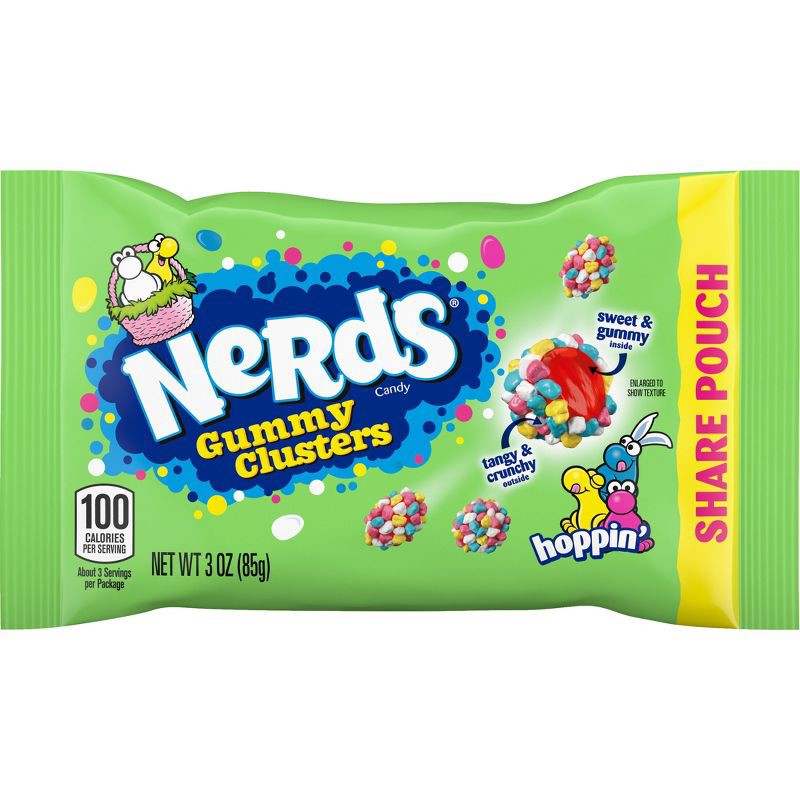 slide 1 of 7, Nerds Easter Candy Hoppin' Gummy Clusters Sharepack - 3oz, 3 oz