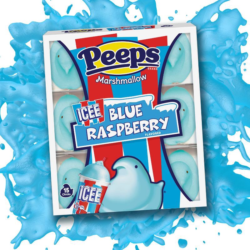 slide 3 of 5, Peeps Easter Icee Blue Raspberry Chicks - 4.5oz, 4.5 oz