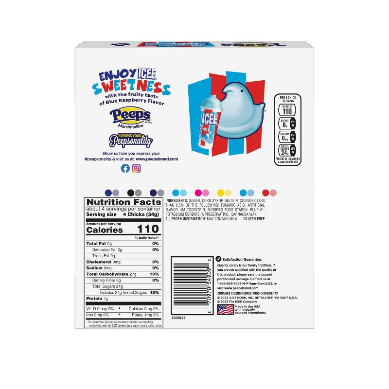 slide 5 of 5, Peeps Easter Icee Blue Raspberry Chicks - 4.5oz, 4.5 oz