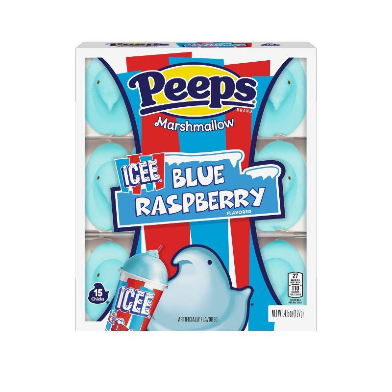 slide 1 of 5, Peeps Easter Icee Blue Raspberry Chicks - 4.5oz, 4.5 oz