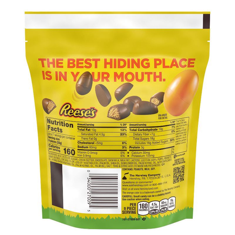 slide 3 of 7, Reese's Milk Chocolate Peanut Butter Crème Easter Candy Mini Eggs - 8oz, 8 oz