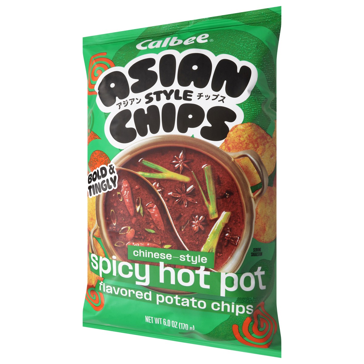 slide 3 of 4, Calbee Asian Style Chinese-Style Spicy Hot Pot Potato Chips 6.0 oz, 6 oz