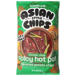 Calbee Asian Style Chinese-Style Spicy Hot Pot Potato Chips 6.0 oz