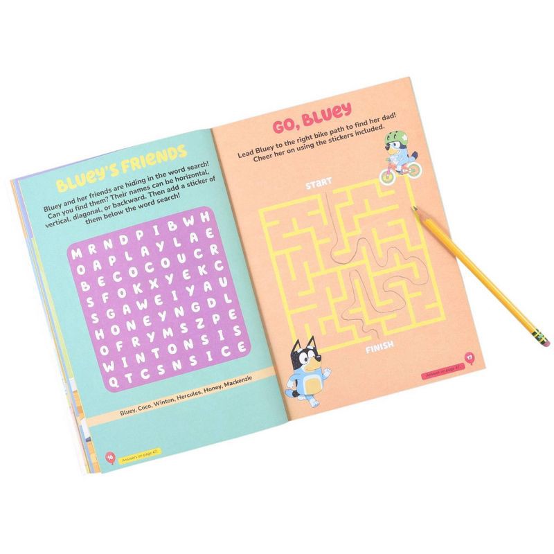 slide 4 of 7, Studio Fun Bluey: Stickertivity: My First Sticker Activity Fun - by Dienesa Le (Paperback), 1 ct