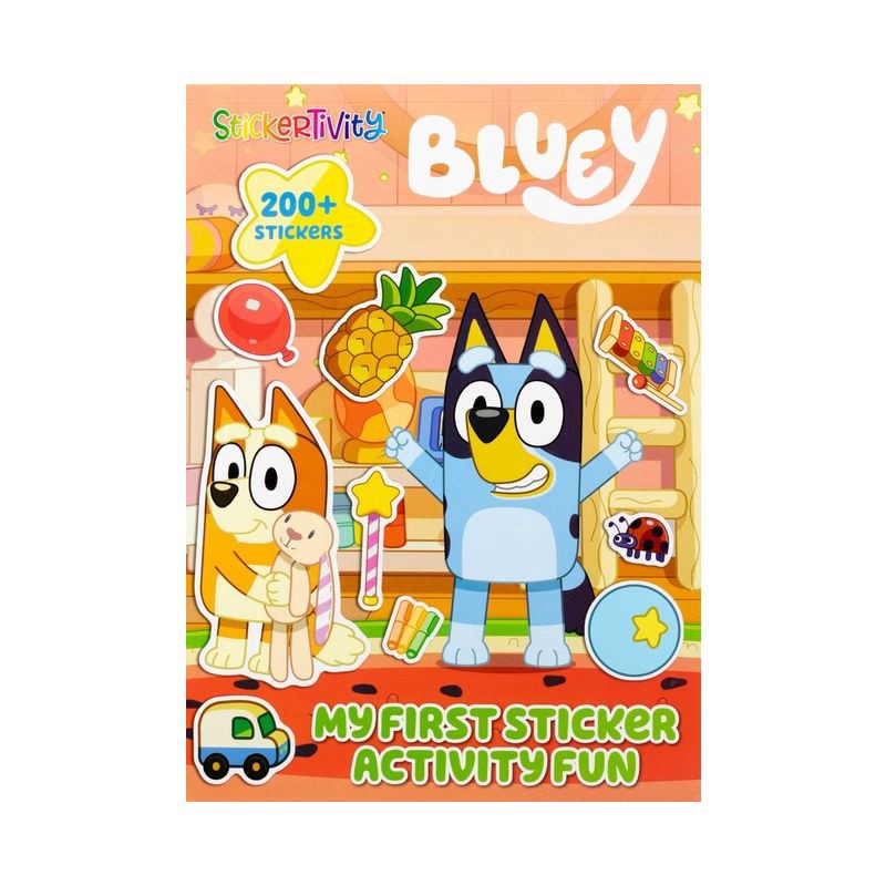 slide 1 of 7, Studio Fun Bluey: Stickertivity: My First Sticker Activity Fun - by Dienesa Le (Paperback), 1 ct