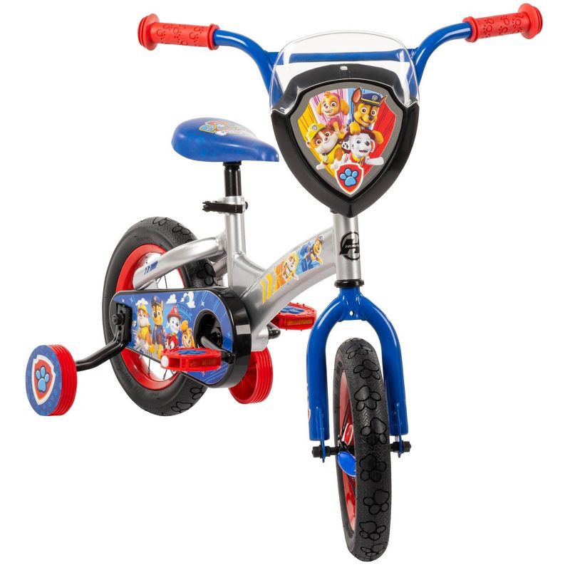 slide 3 of 15, PAW Patrol Kids' Bike - 12" Wheels - LED Lights - Blue, 1 ct
