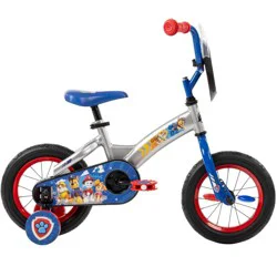 PAW Patrol Kids' Bike - 12" Wheels - LED Lights - Blue