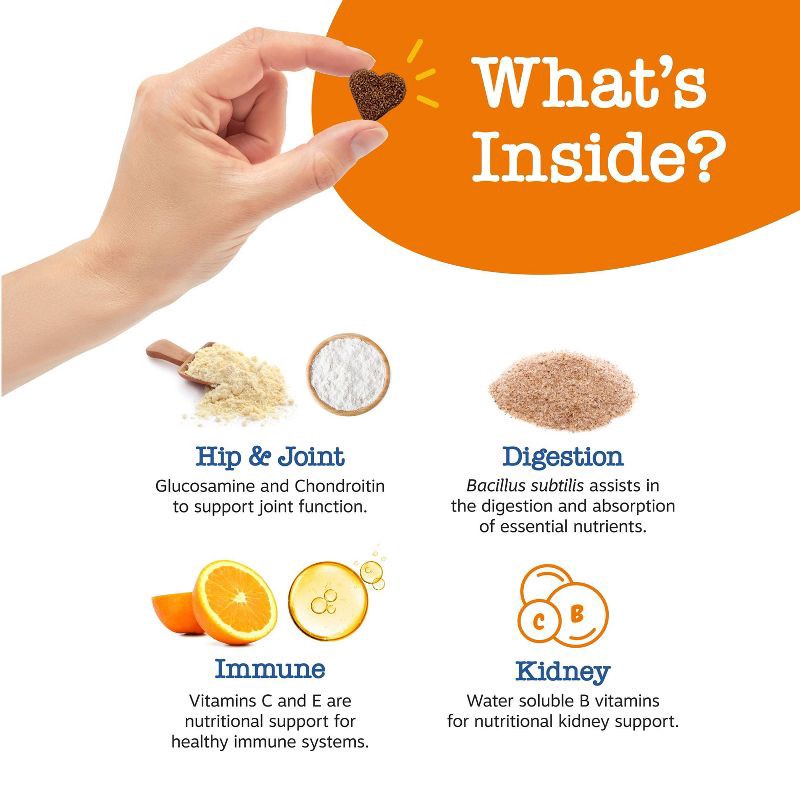 slide 5 of 5, Zesty Paws Senior Advanced 11-in-1 Multivitamin Bites for Dog Chicken Flavor - 60ct, 60 ct