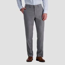 Haggar H26 Men's Tailored Fit Stretch Suit Pants - Gray 36x32: Midweight Polyester Blend, Straight Leg, Machine Washable