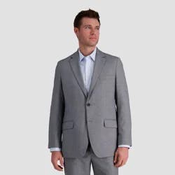 Haggar H26 Men's Big & Tall Tailored Fit Stretch Suit Jacket - Gray 46: Midweight Twill, Front Button, 3 Pockets