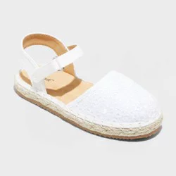 Toddler Holly Jute Espadrille Sandals - Cat & Jack™ White 12T