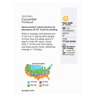 slide 2 of 5, Burpee Picklebush Cucumber Seeds - Green, 1 ct