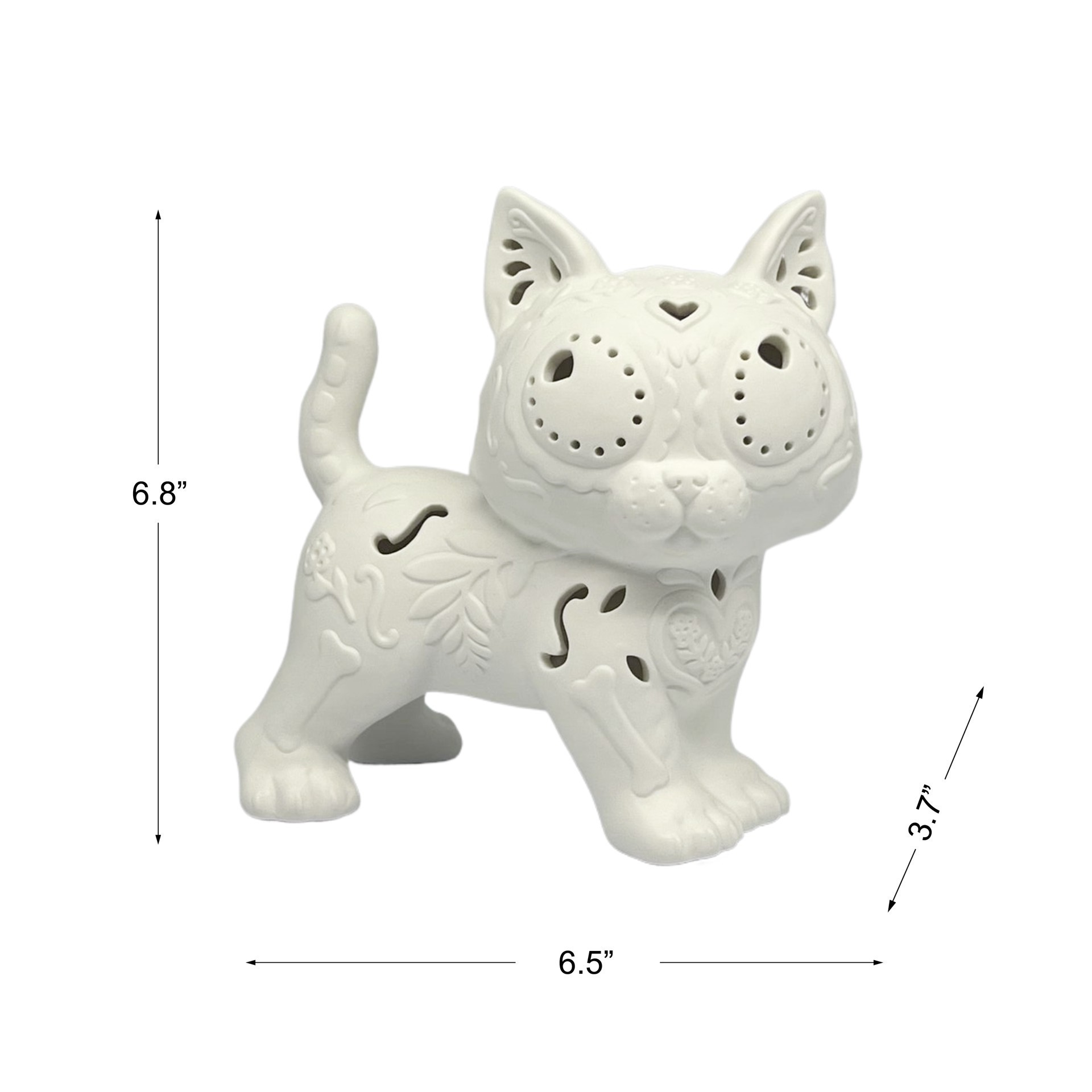 slide 6 of 8, 6.75" Diy Led Cat Ceramic Decor By Ashland, 6.75 in