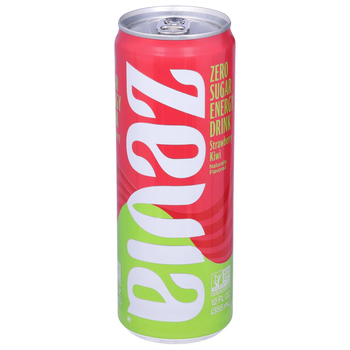 slide 9 of 9, Zevia Zero Sugar Strawberry Kiwi Energy Drink - 12 fl oz, 12 fl oz