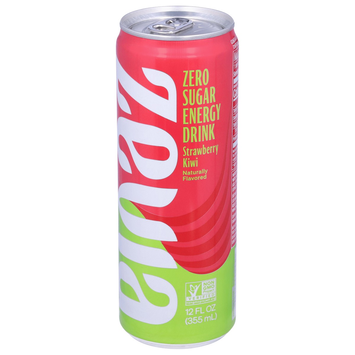 slide 3 of 9, Zevia Zero Sugar Strawberry Kiwi Energy Drink - 12 fl oz, 12 fl oz