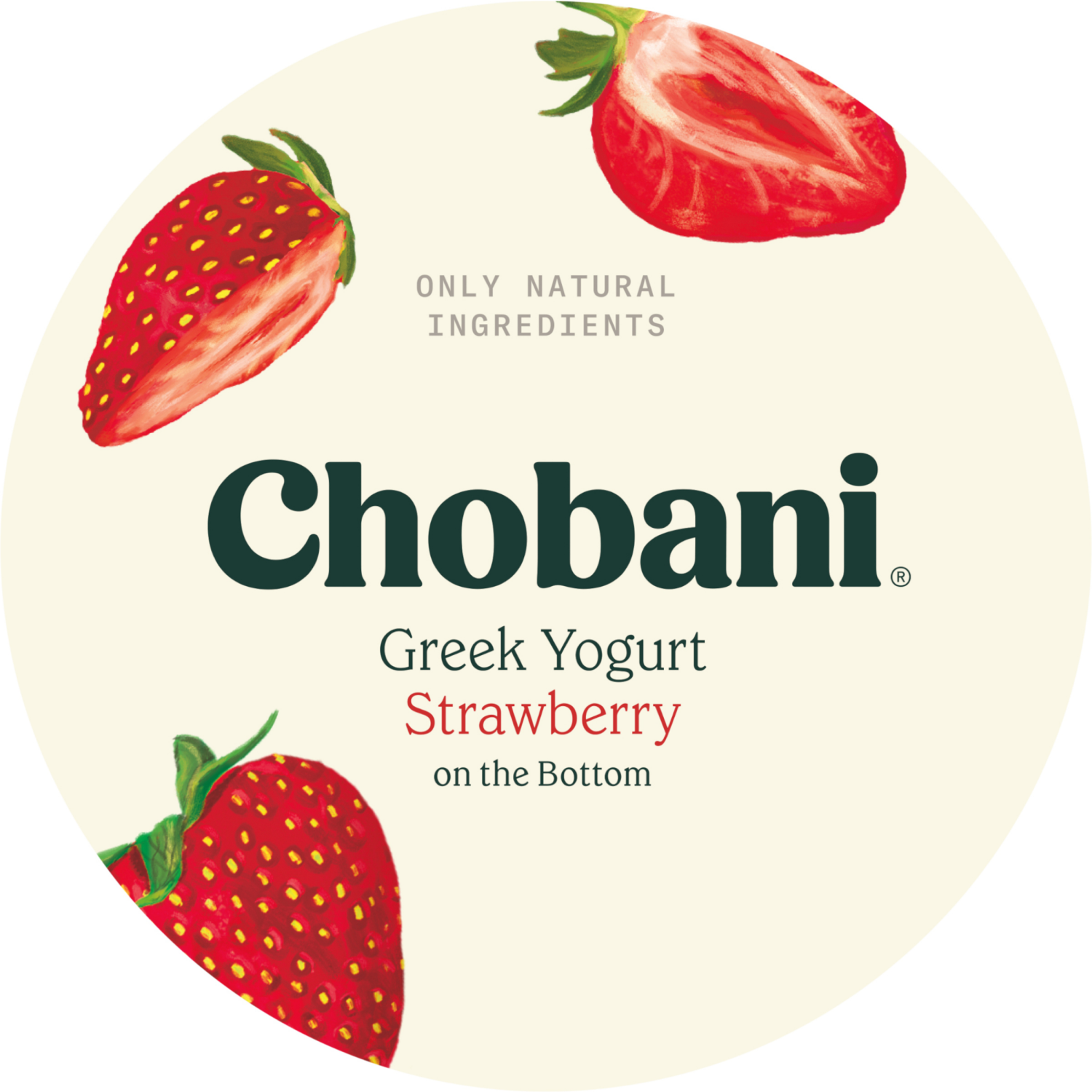 slide 4 of 5, Chobani Yogurt, Greek, Strawberry on the Bottom, 5.3 oz