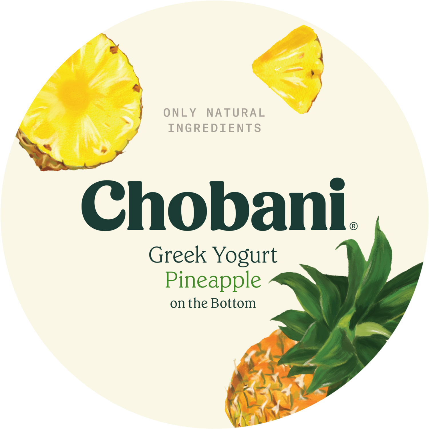 slide 4 of 5, Chobani Yogurt, Low-Fat, Greek, Pineapple, 5.3 oz