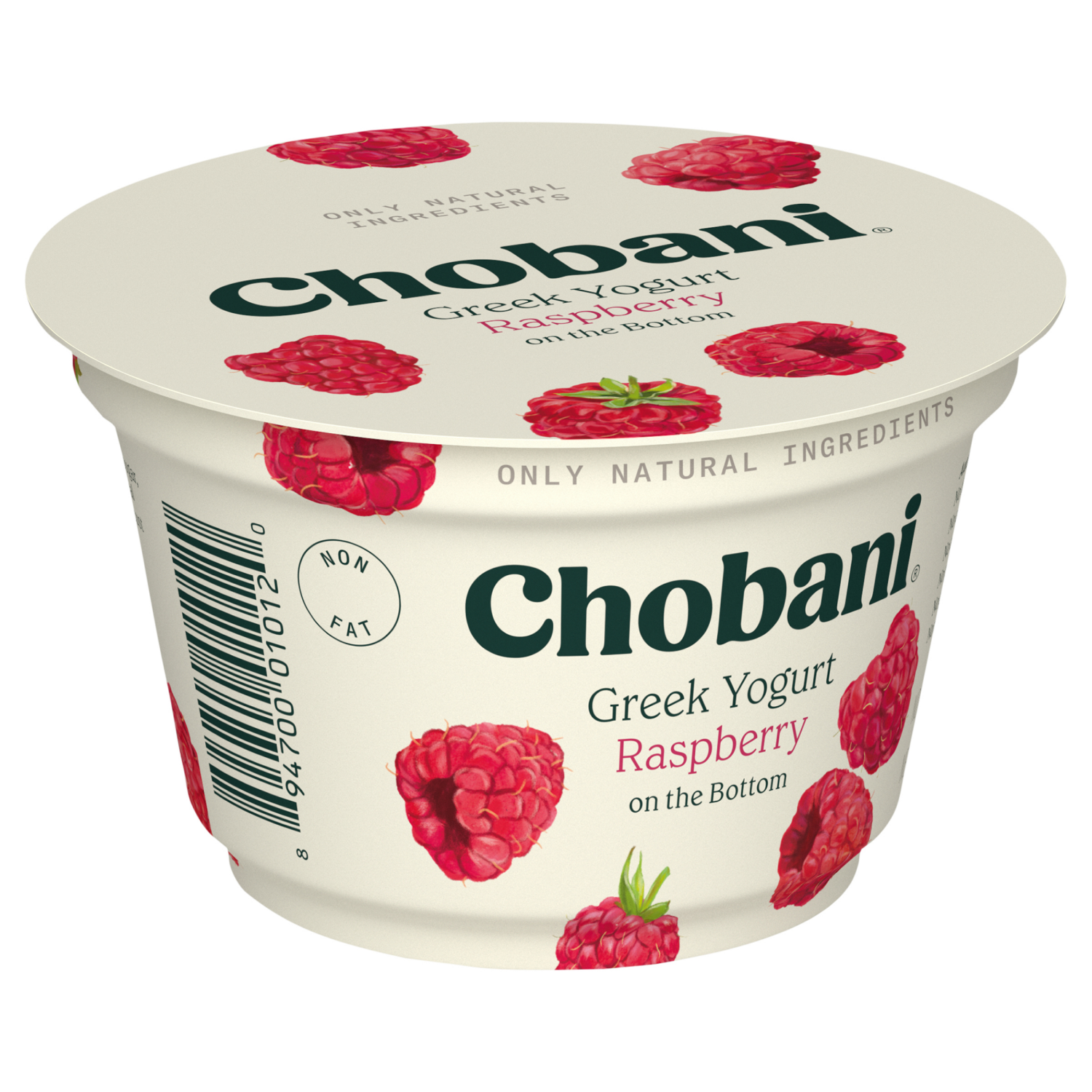 slide 5 of 5, Chobani Non-Fat Raspberry on the Bottom Greek Yogurt 5.3oz, 5.3 oz