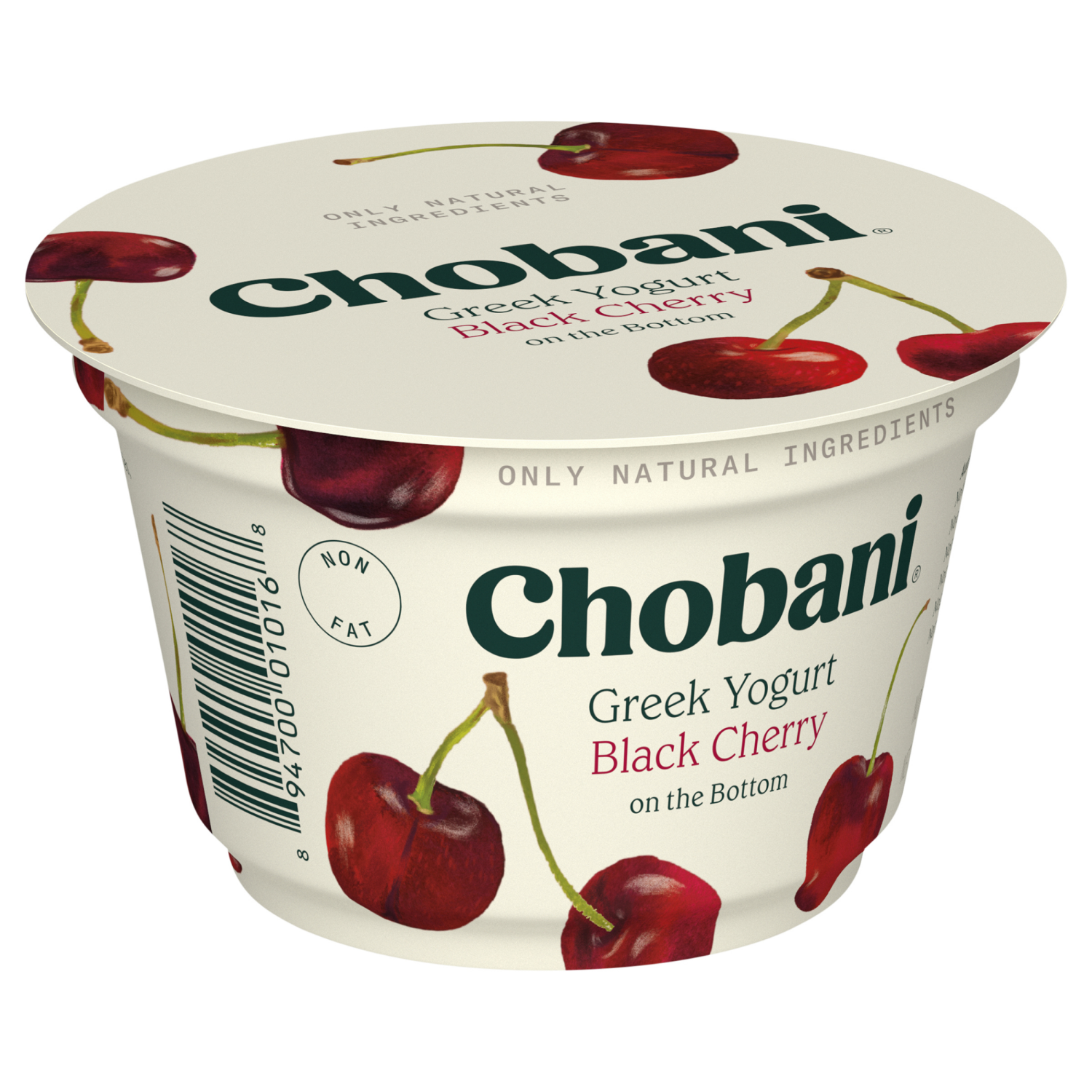 slide 5 of 5, Chobani Yogurt, Nonfat, Greek, Black Cherry, 5.3 oz