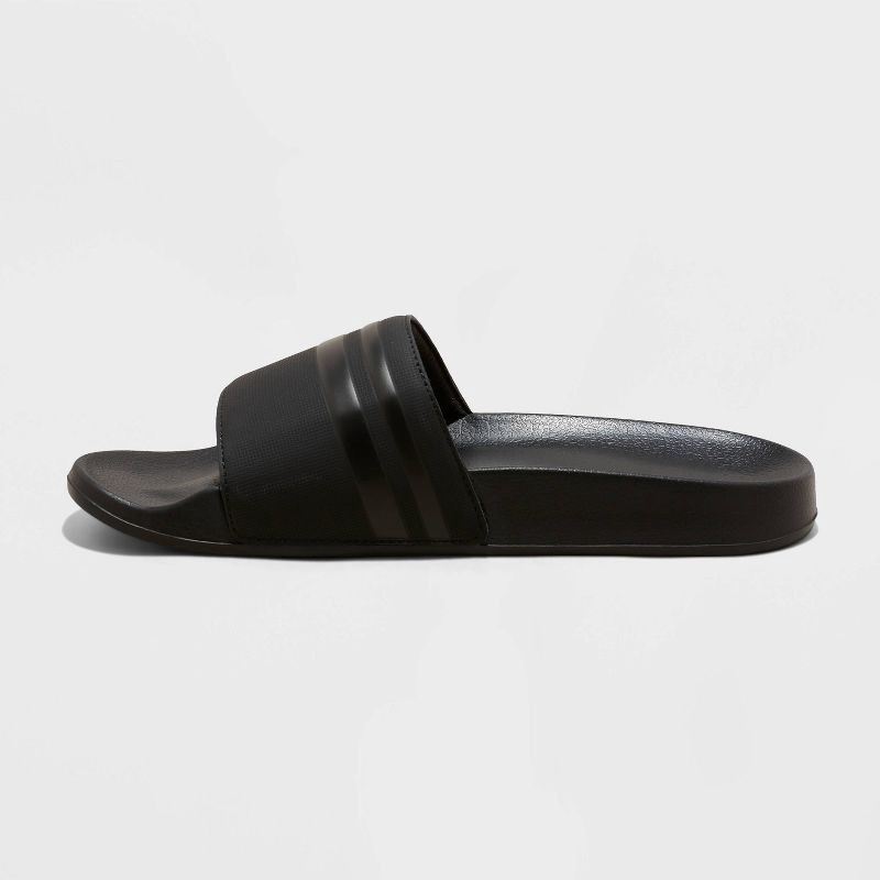 slide 2 of 4, Men's Winston Sport Slide Sandals - All in Motion™ Black 7, 1 ct
