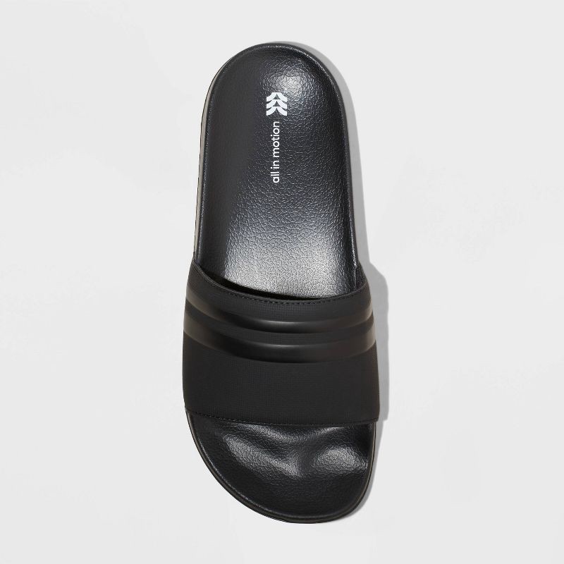 slide 3 of 4, Men's Winston Sport Slide Sandals - All in Motion™ Black 7, 1 ct