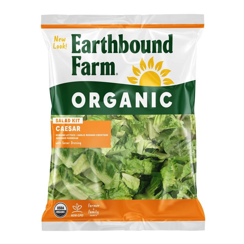 slide 1 of 4, Earthbound Farm Organic Classic Caesar Salad Kit - 7.8oz, 7.8 oz