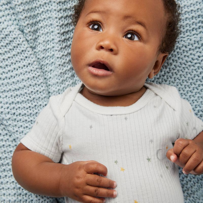 slide 6 of 8, Carter's Just One You® Baby Boys' 3pk Bodysuit - Gray/Green/White Newborn: Cotton Blend, Crotch Snap, Tagless, Short Sleeve, 3 ct