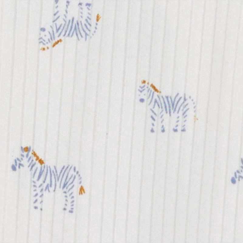 slide 3 of 4, Carter's Just One You® Baby Boys' 2pk Zebra Sleep N' Play - Blue/Ivory Newborn: Footed Pajamas,, 2 ct