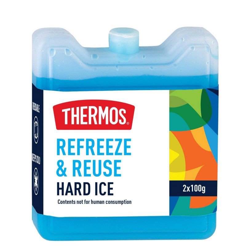 slide 1 of 3, 2pk Thermos Reusable Hard Ice Pack - S, 2 ct