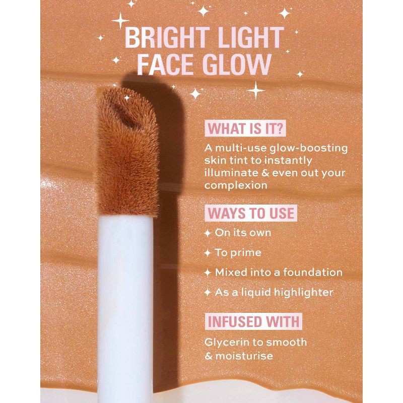 slide 7 of 7, Makeup Revolution Bright Light Face Glow Highlighter - Gleam Light - 0.77 fl oz, 0.77 fl oz