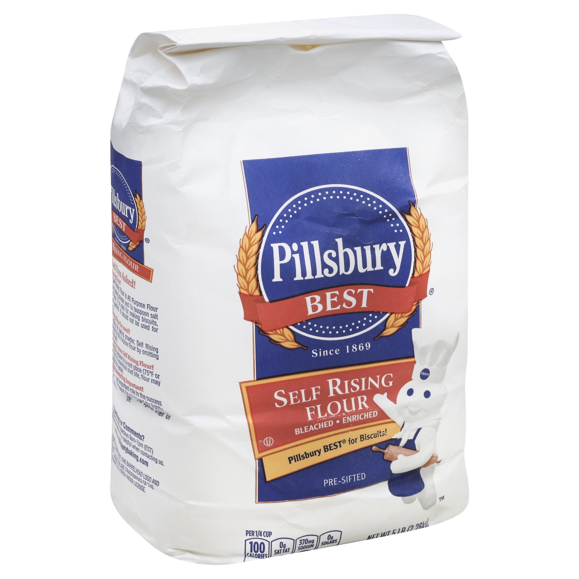 slide 1 of 2, Pillsbury Best Self Rising Flour, 5 lb