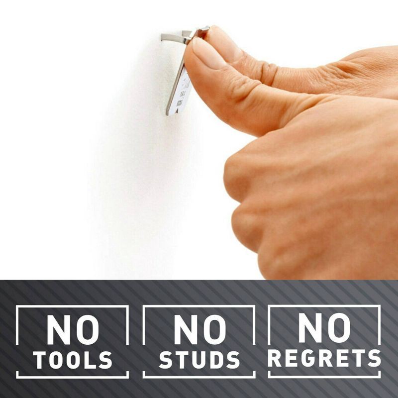 slide 9 of 13, 3M Claw 25lbs Drywall Picture Hanger with Temporary Spot Marker 4 Hangers and 4 Markers: Metal Hooks & Picture Hanging Kit, 25 lb