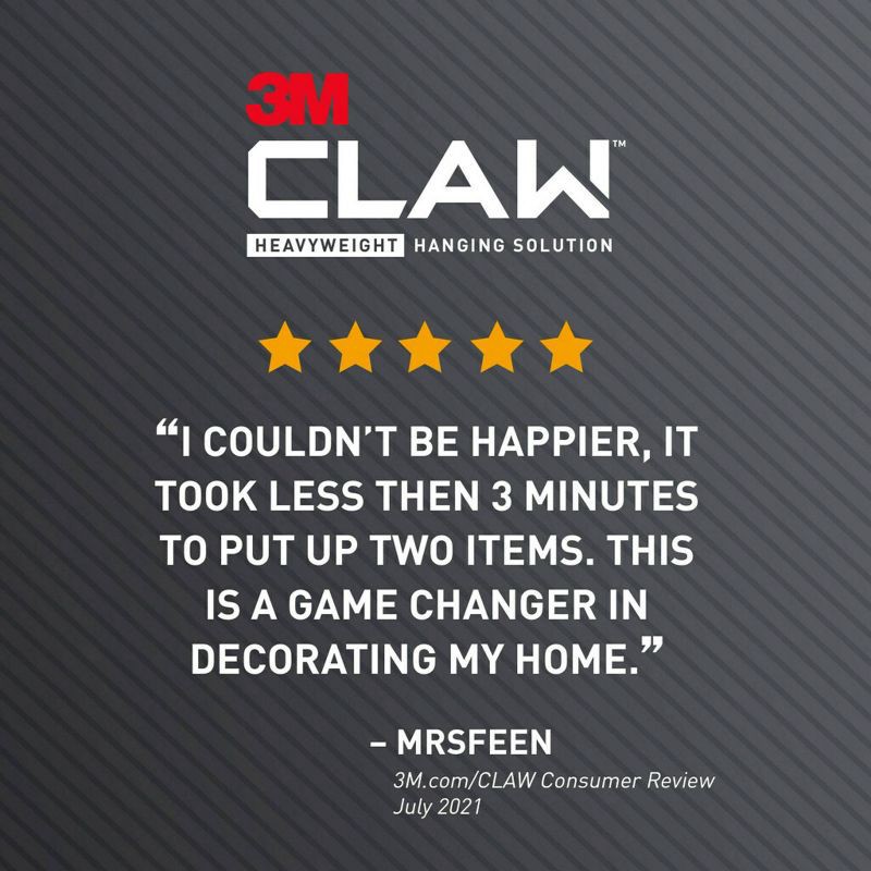 slide 12 of 13, 3M Claw 65lbs Drywall Picture Hangers with Spot Markers, 65 lb