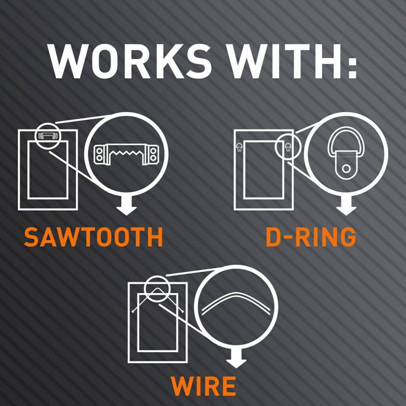 slide 10 of 13, 3M Claw 65lbs Drywall Picture Hangers with Spot Markers, 65 lb