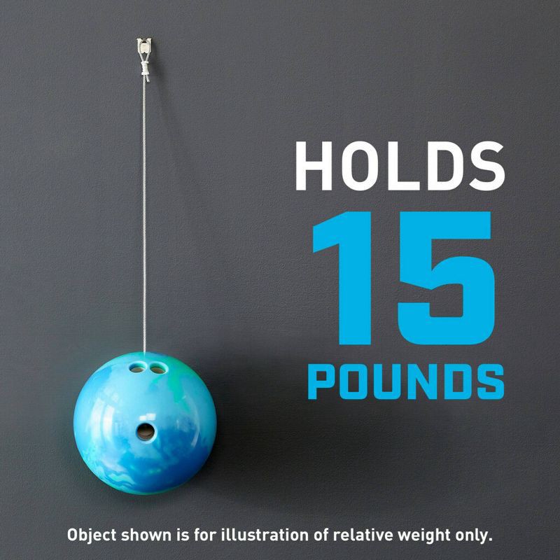 slide 4 of 13, 3M Claw 15lbs Drywall Picture Hanger with Temporary Spot Marker 5 Hangers and 5 Markers: Metal Picture Hooks Kit, 15 lb