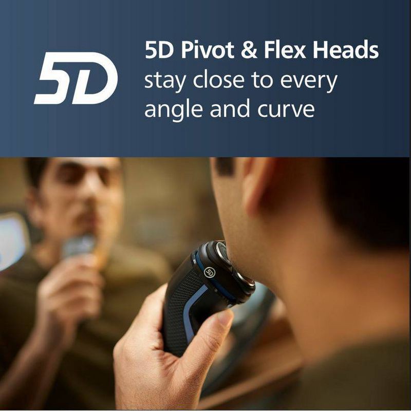 slide 7 of 12, Philips Norelco Wet & Dry Men's Rechargeable Electric Shaver 3600 - S3243/91, 1 ct
