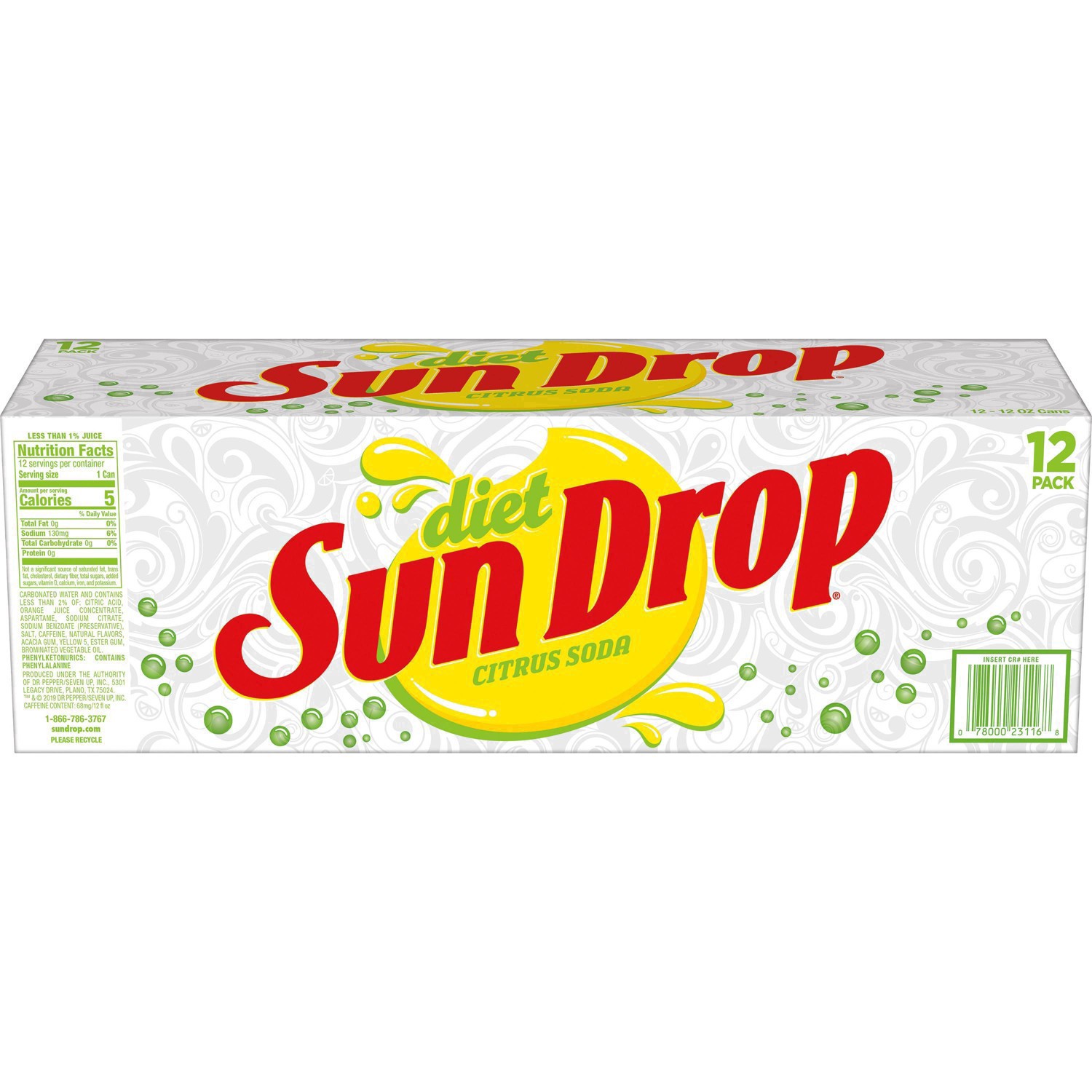 slide 19 of 36, Sun Drop Diet Sun Drop, 12 ct; 12 fl oz