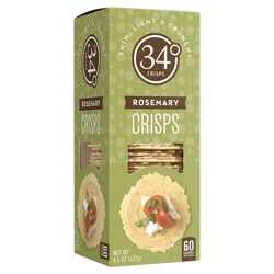34 Degrees Natural Crisp Crackers, 4.5 Oz
