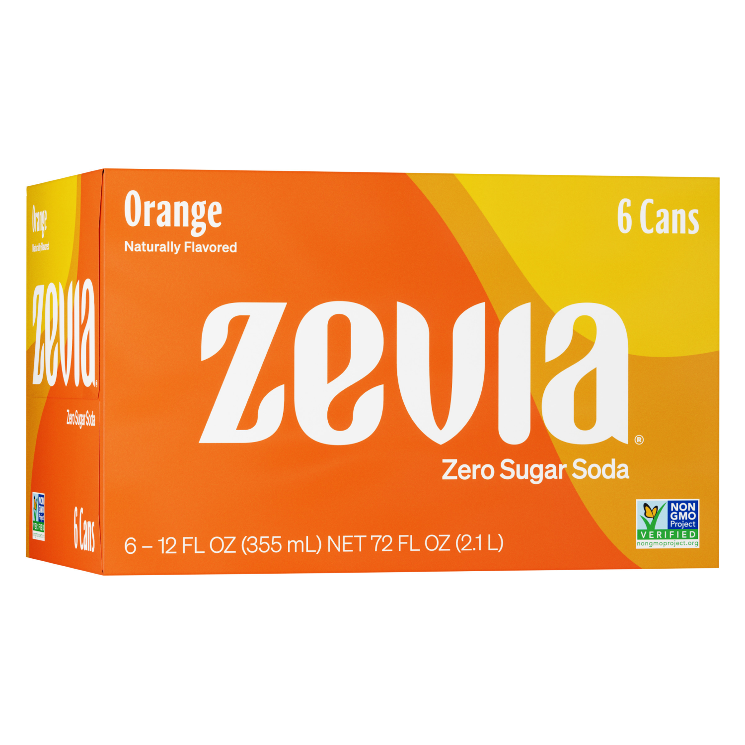 slide 1 of 5, Zevia Zero Orange Soda - 6 ct, 6 ct; 12 fl oz