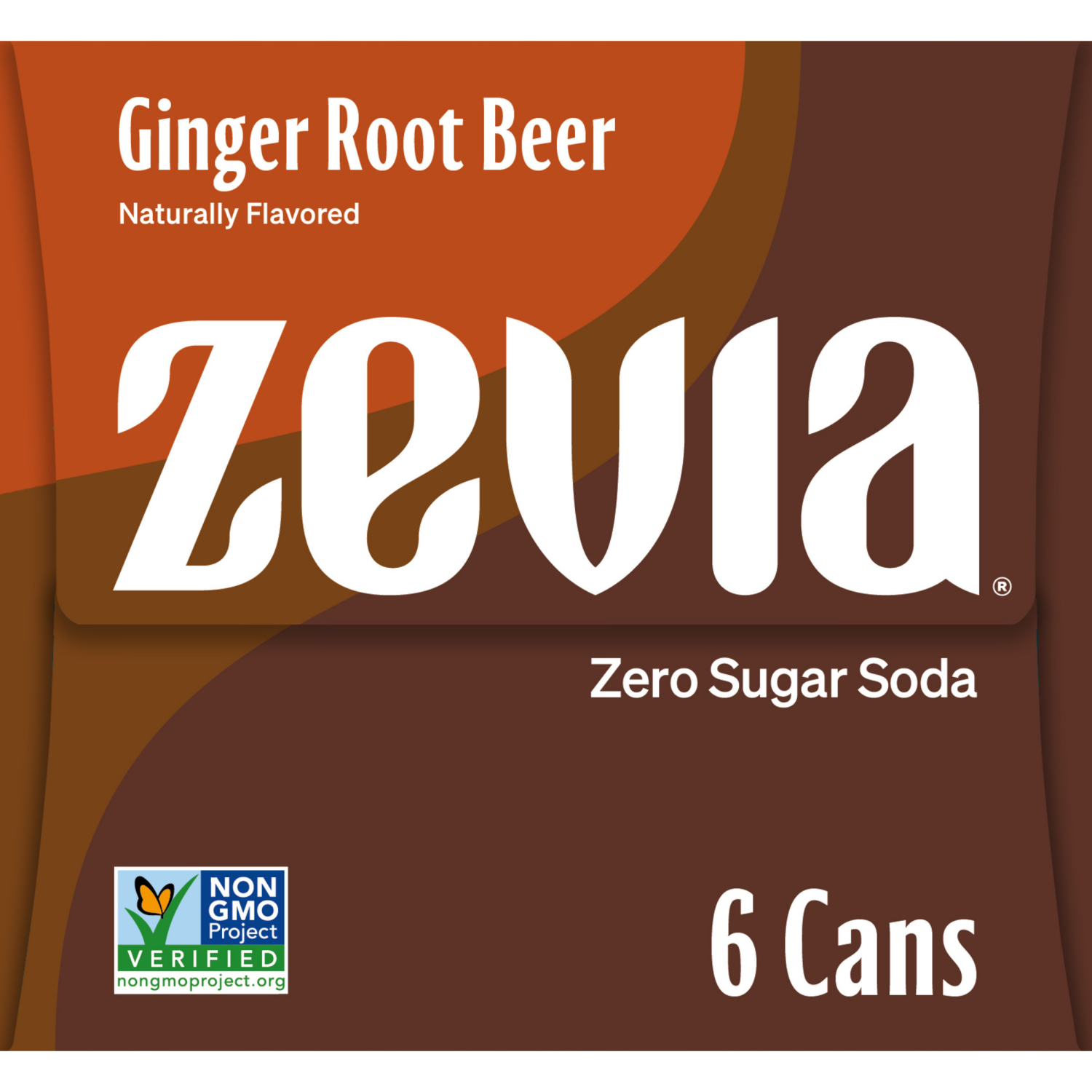 slide 4 of 6, Zevia Zero Sugar Ginger Root Beer Soda- 6 ct; 12 oz, 6 ct; 12 oz