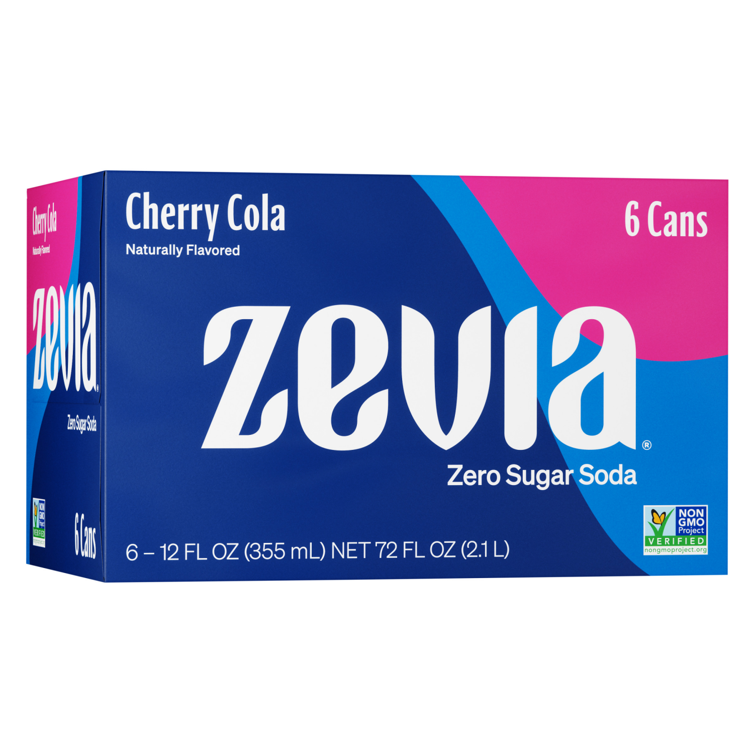 slide 1 of 5, Zevia Zero Sugar Cherry Cola Soda 6 - 12 fl oz Cans, 6 ct; 12 oz