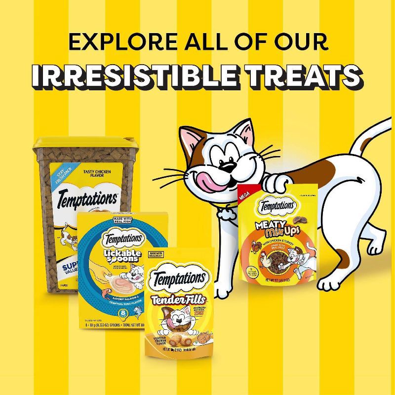 slide 11 of 11, Temptations Cat Treats Lickable Spoons with Chicken and Salmon - 1.41/4ct, 1.41/4 ct