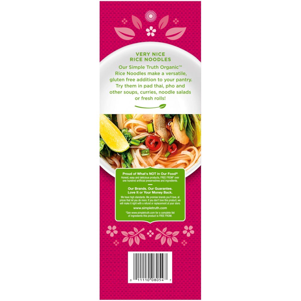 slide 3 of 4, Simple Truth Organic Pad Thai White Rice Noodles, 8.8 oz