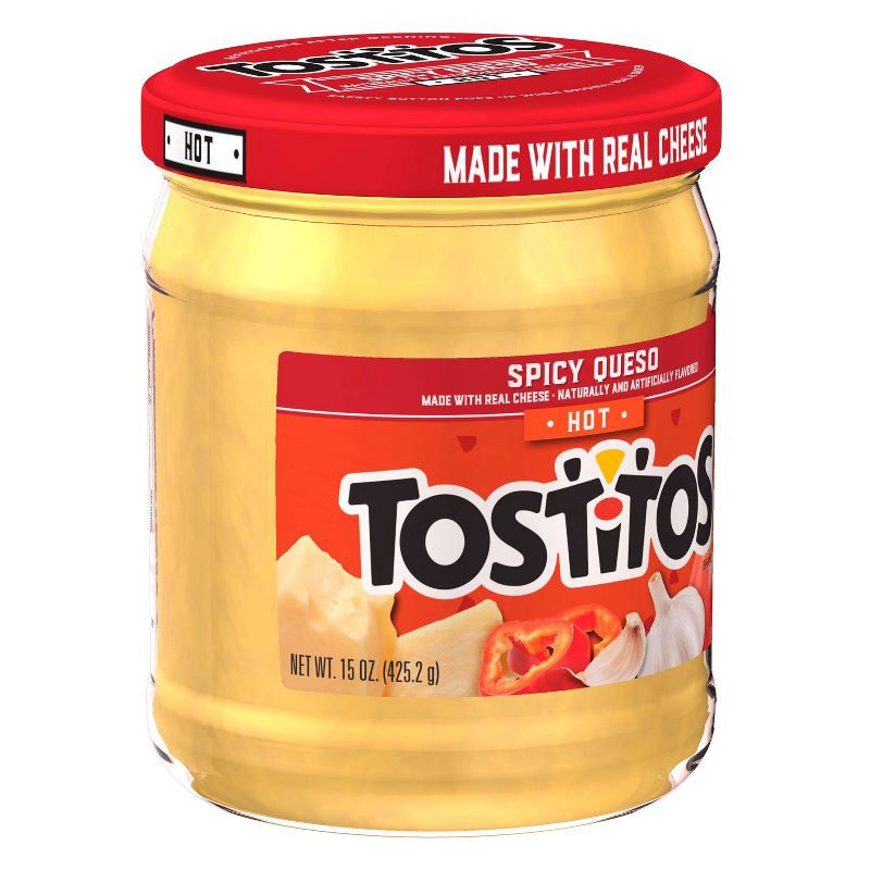 slide 3 of 6, Tostitos Spicy Queso Dip -15oz, 15 oz
